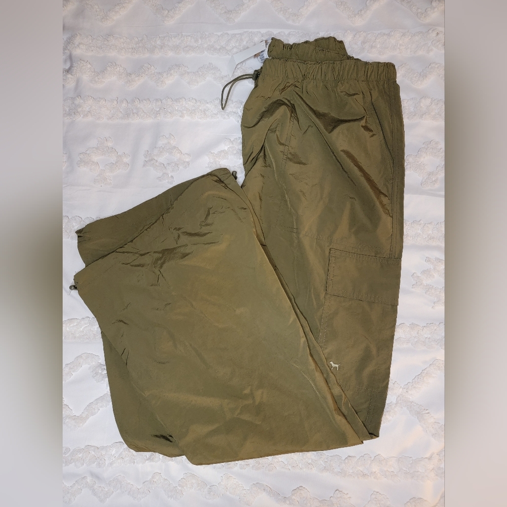 NWT PINK Cargo Parachute Pants